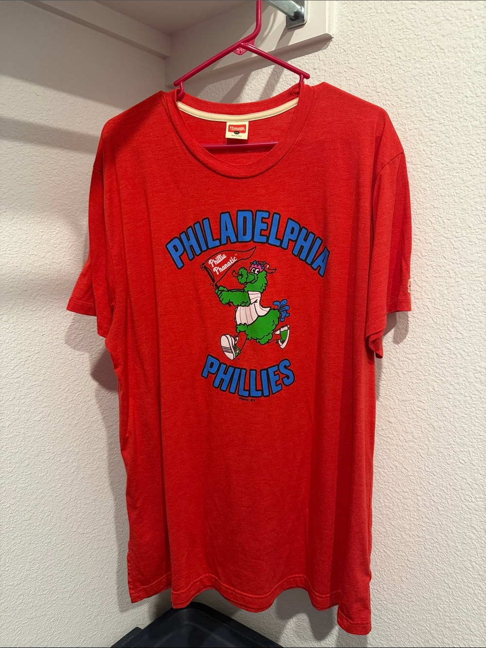 Homage Philadelphia Phillies Red Mascot T-Shirt